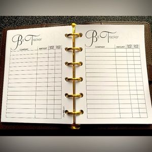 Agenda Planner 2024 Refill inserts, weekly, daily, bill tracker for pocket size